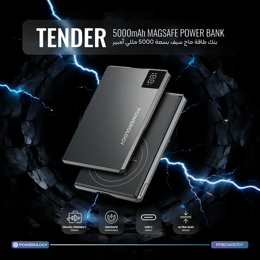 پاوربانک پاورولوژی مدل POWEROLOGY PPBCHA۱۰۷GY